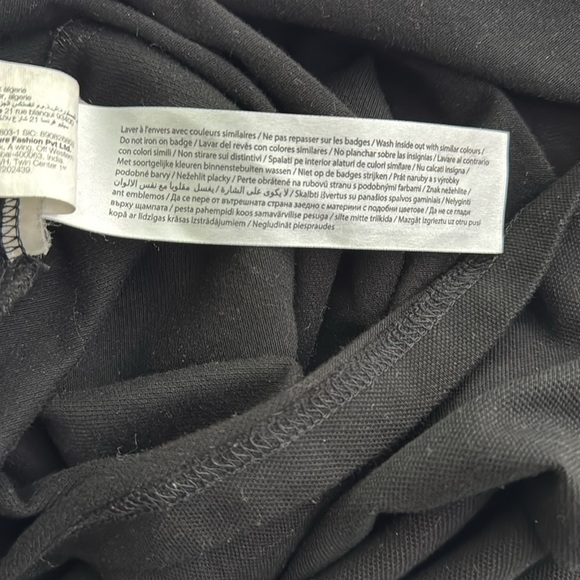 Chamonix Mont Blanc 1/4 Zip Polo Men Large Black Golf Athleisure Preppy Vacation - Picture 5 of 6